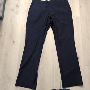 BOLTINI Pants Mens 36s dark navy/black Super 150s Blend Dress Pants  Boltini